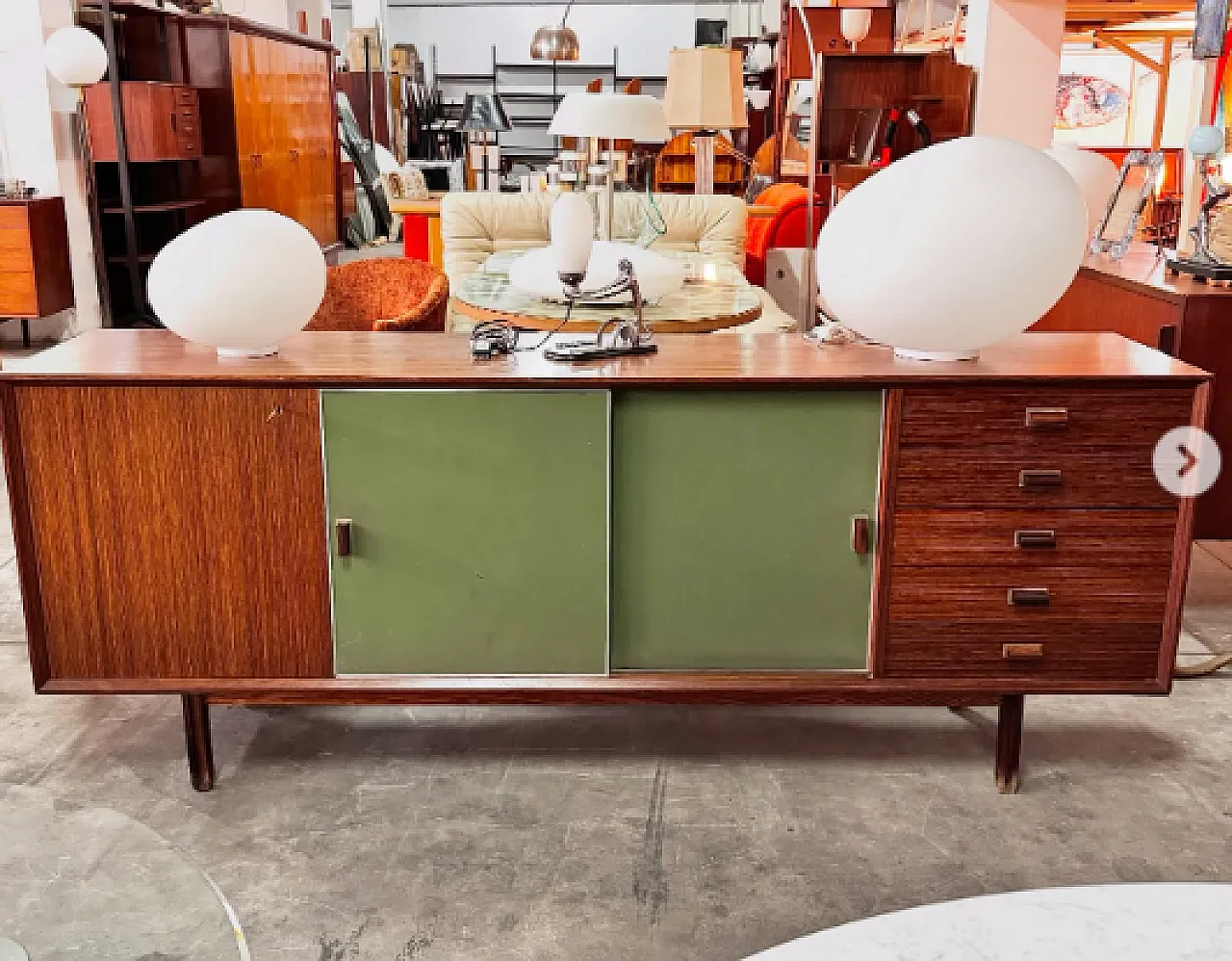 Credenza in palissandro George Coslin, anni ’60 1