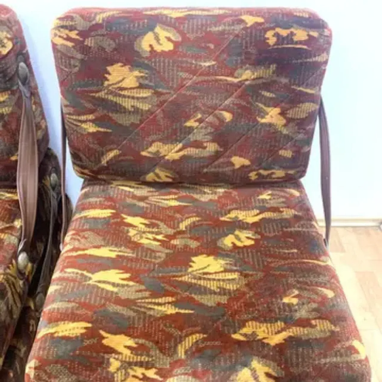 Coppia di poltrone retrò, anni '70 6