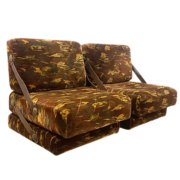 Coppia di poltrone retrò, anni '70