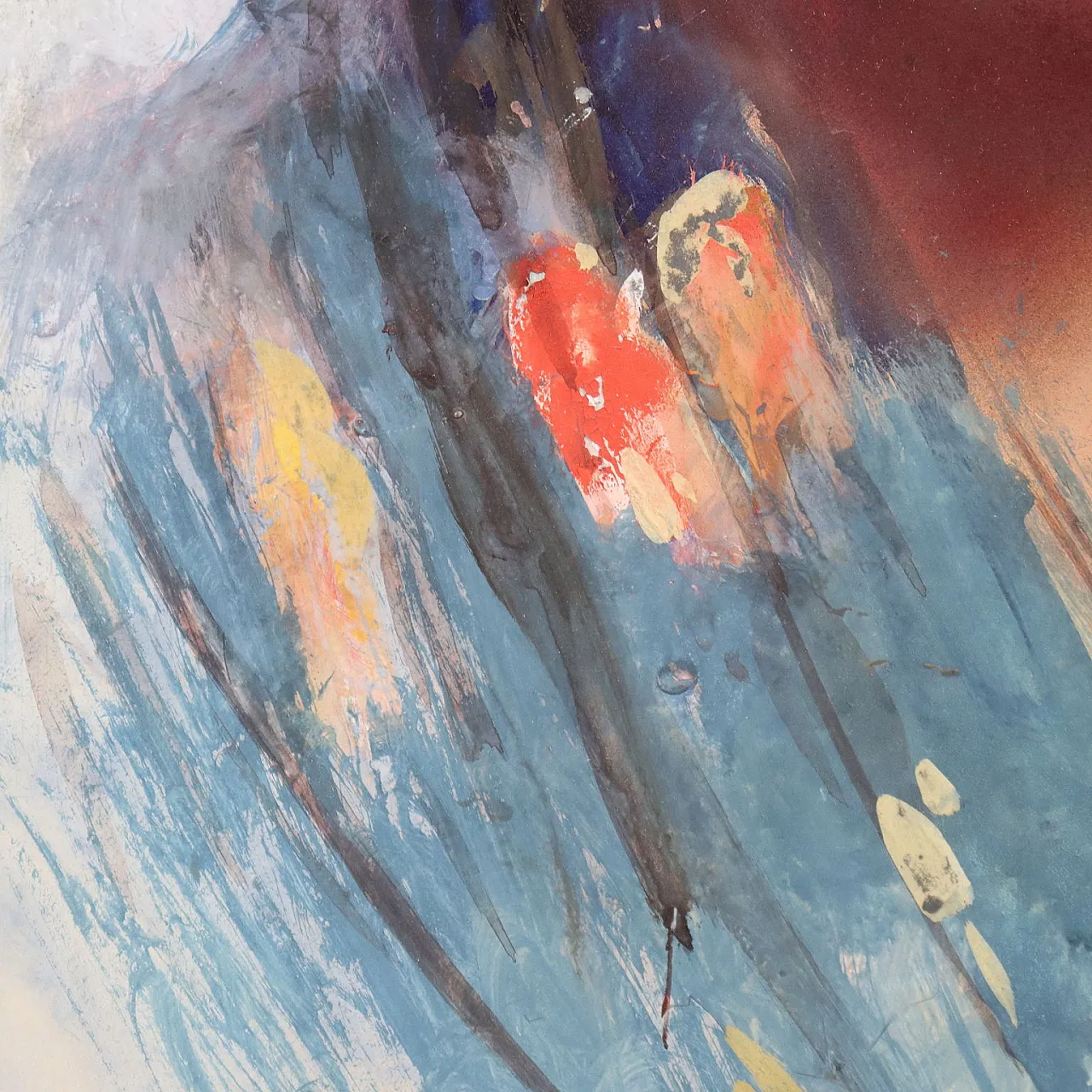 Portrait of a Woman by A.Pagnotta, tempera on paper, 20th century 5