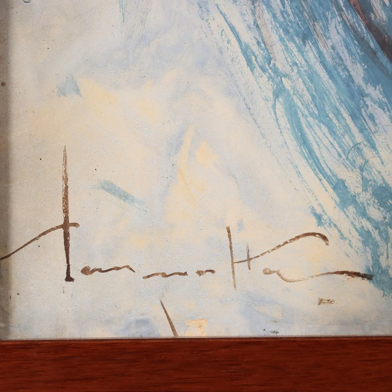 Portrait of a Woman by A.Pagnotta, tempera on paper, 20th century 7