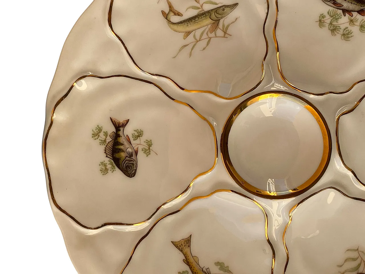 Set of 6 oyster plates, 30s 15