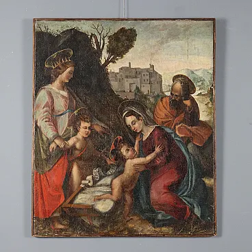 The Holy Family, oil on canvas, 18th century