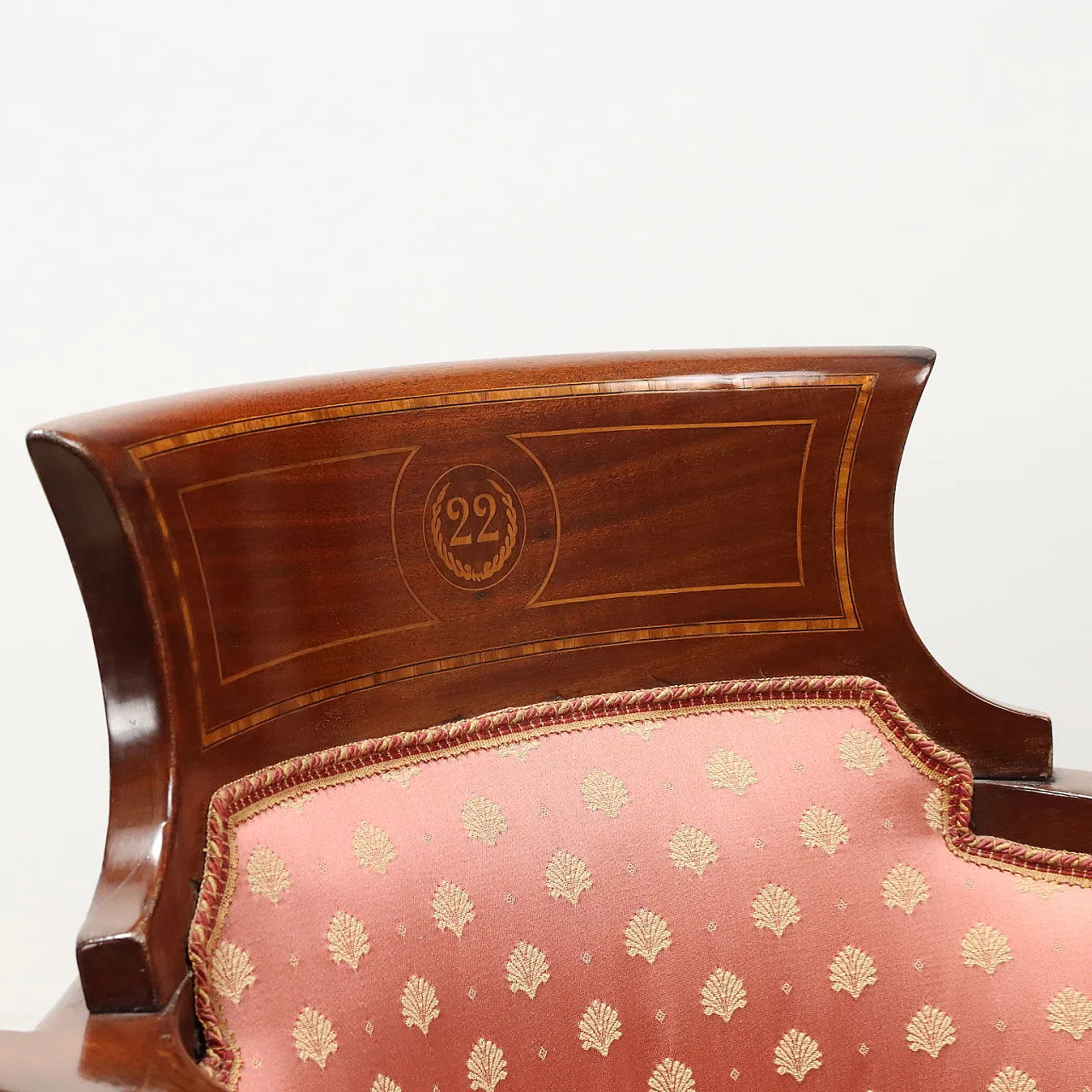 3 Poltrone da cinema o teatro in legno e tessuto, '900 5