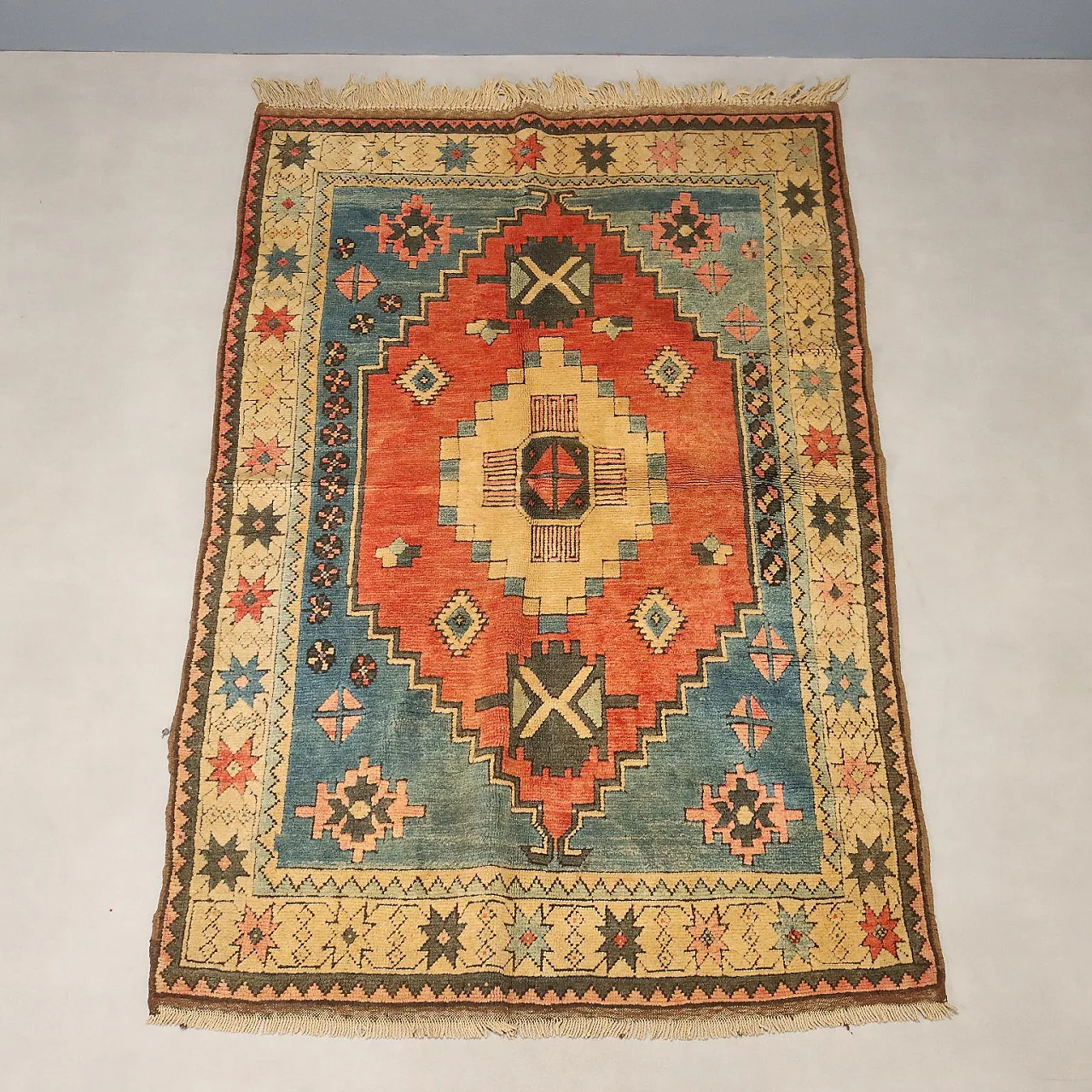 Tappeto Kars in lana, nodo grosso, realizzato a mano, '900 3