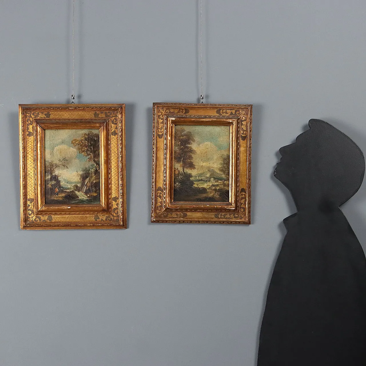 Pair of Landscapes, oil on canvas, 18th century 2