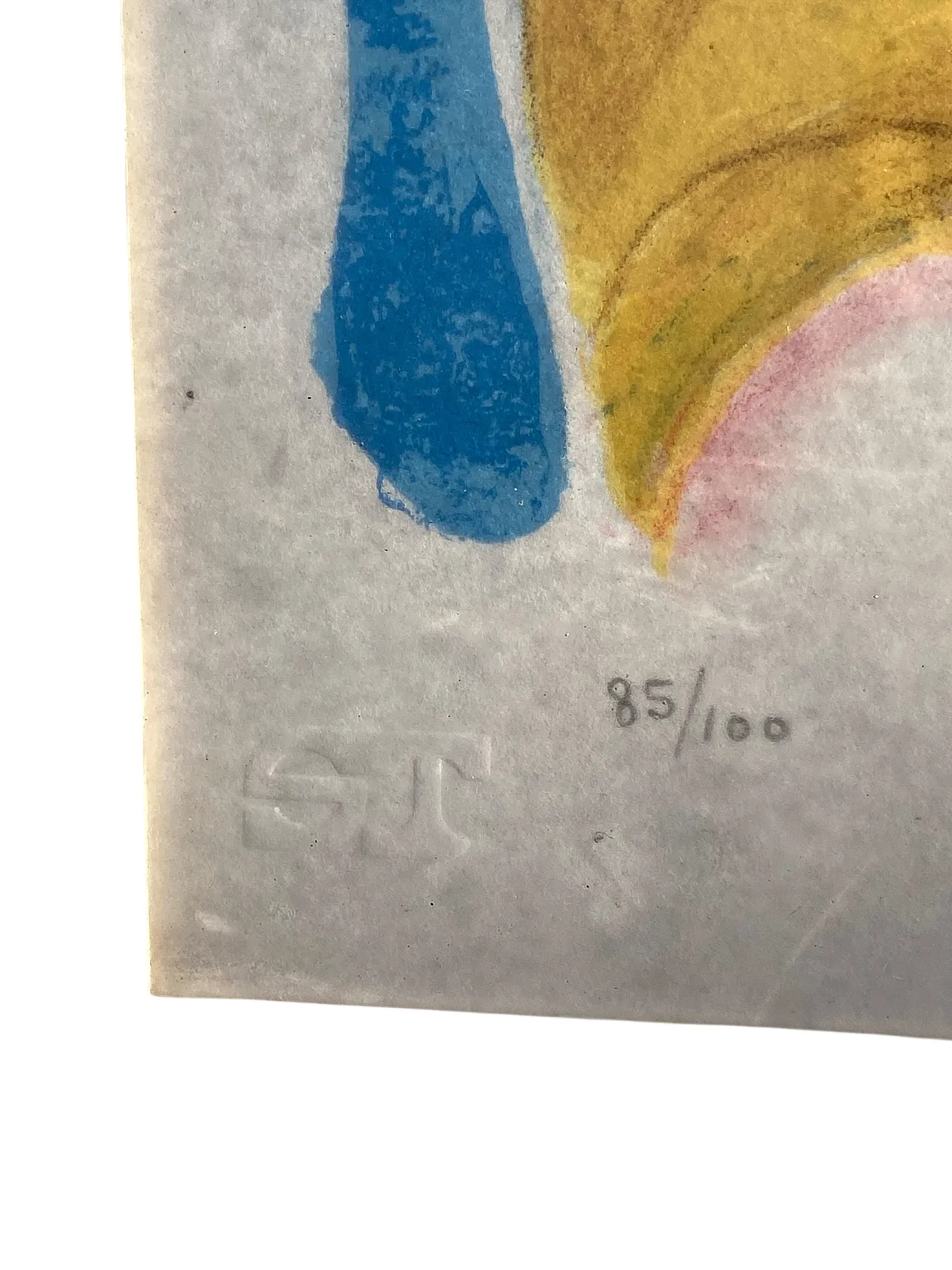 Woman with a fan 85/100 by Giuseppe Migneco, 60s 3