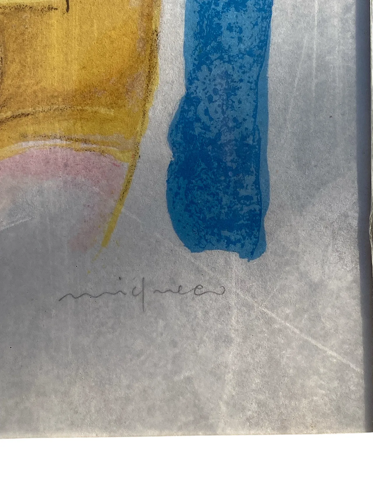 Woman with a fan 85/100 by Giuseppe Migneco, 60s 4