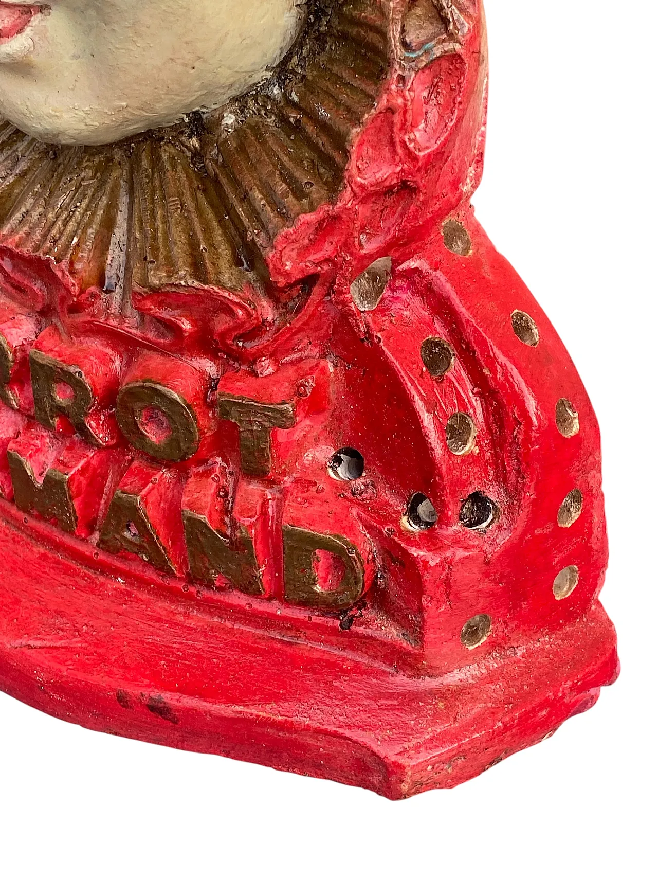 Plaster bust of Pierrot Gourmand France, 1940s 3