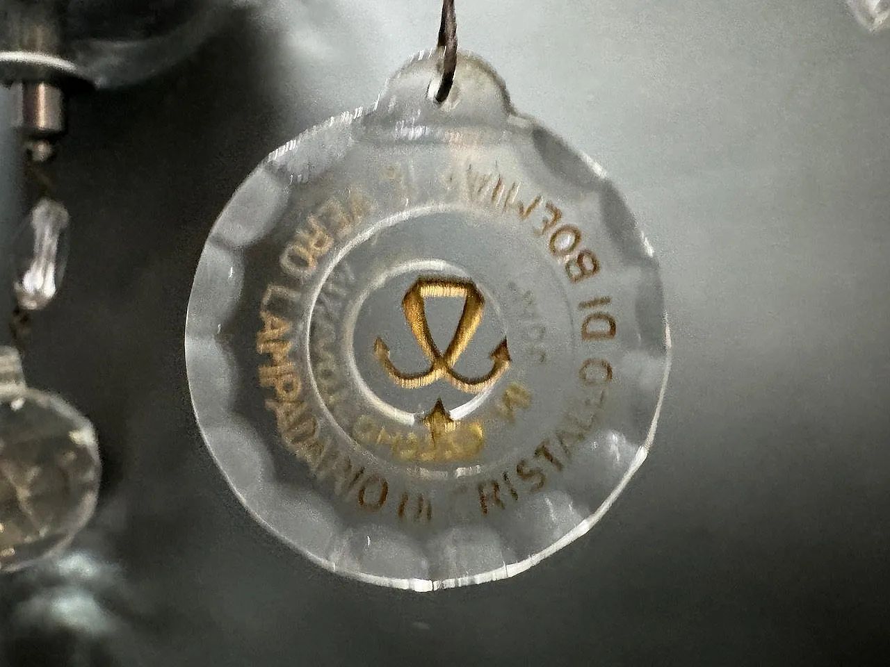 Applique in cristallo, anni '70, set di 2 12