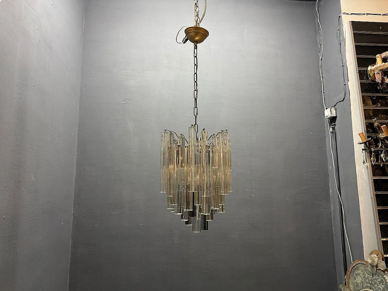 Lampadario Trilobi in vetro di Murano di Paolo Venini, anni '70 5
