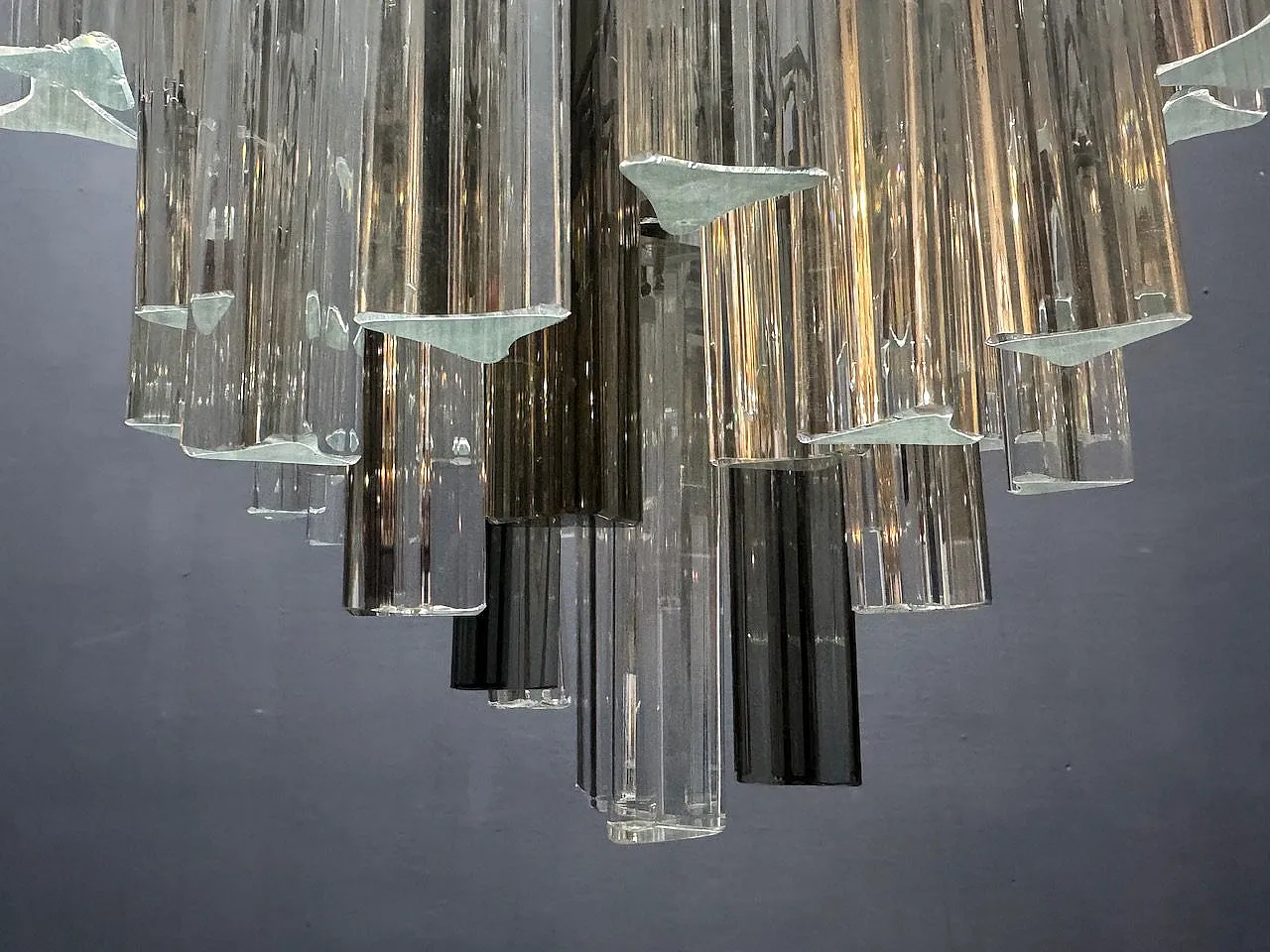 Lampadario Trilobi in vetro di Murano di Paolo Venini, anni '70 13