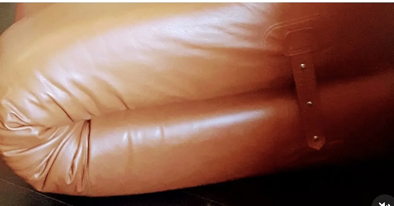 Divano Anfibio in pelle di Alessandro Becchi per Giovannetti, anni '70 3