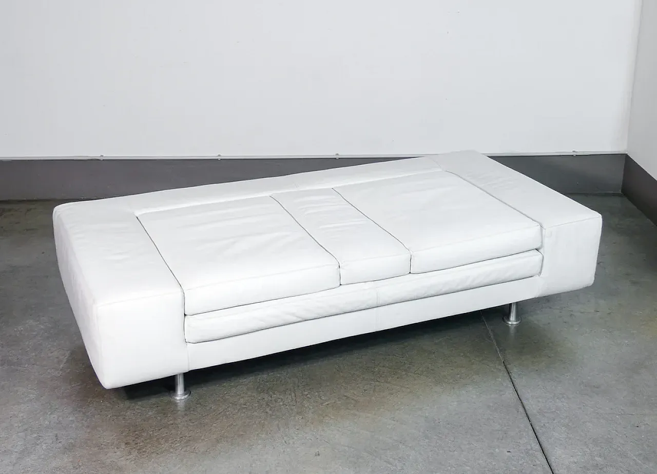 Domino leather sofa by Massimo Morozzi for Cassina, 1980s 9