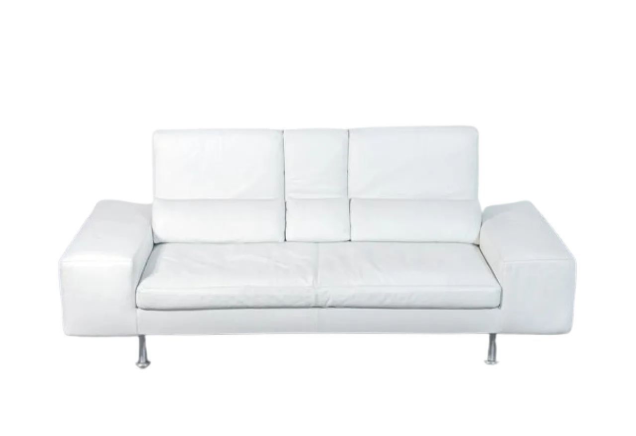 Domino leather sofa by Massimo Morozzi for Cassina, 1980s 14