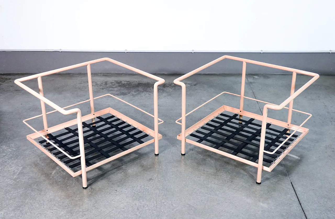 Pair of LC2 armchairs, 1960s 1