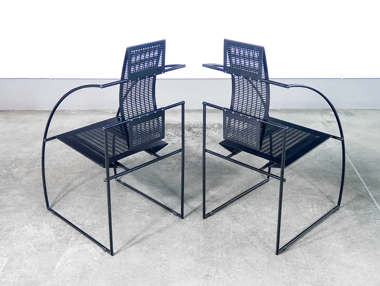 Pair of Quinta chairs by Mario Botta for Alias, 1980s 2