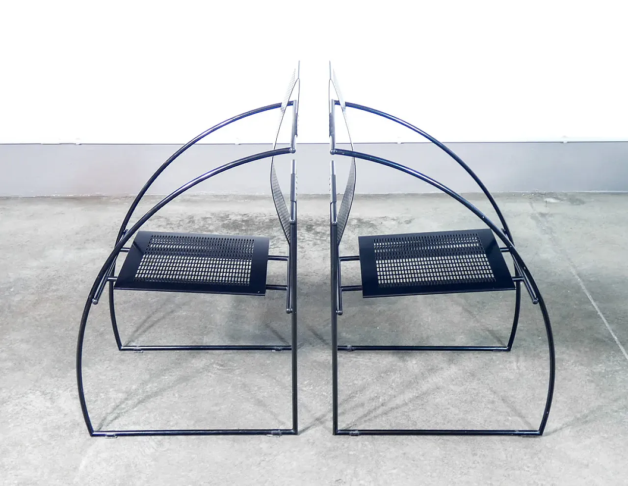 Pair of Quinta chairs by Mario Botta for Alias, 1980s 3