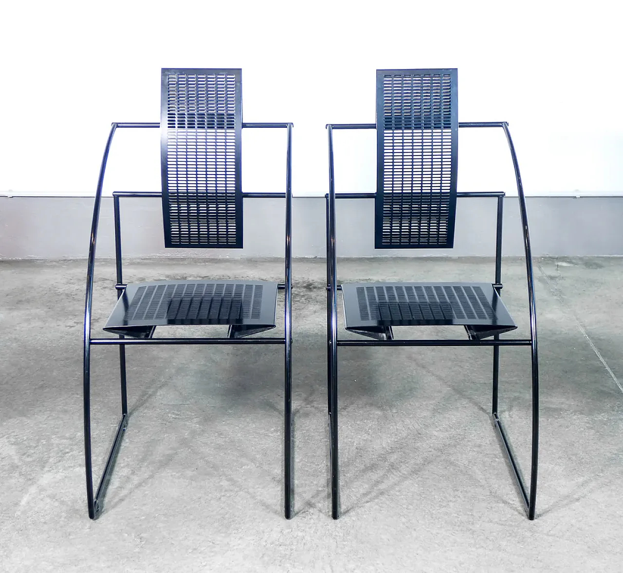 Pair of Quinta chairs by Mario Botta for Alias, 1980s 4