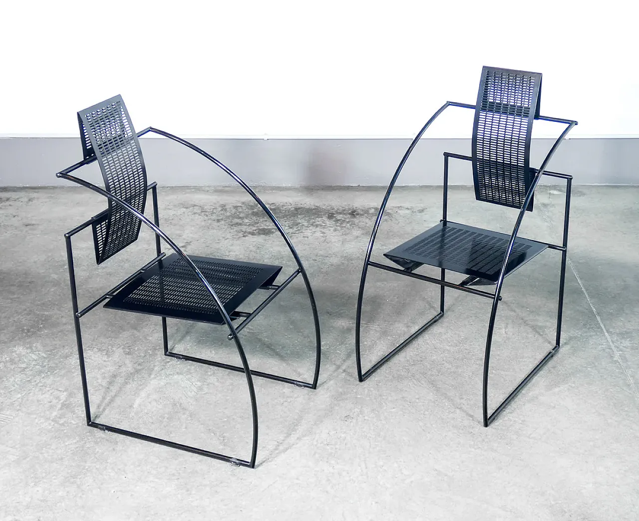 Pair of Quinta chairs by Mario Botta for Alias, 1980s 6
