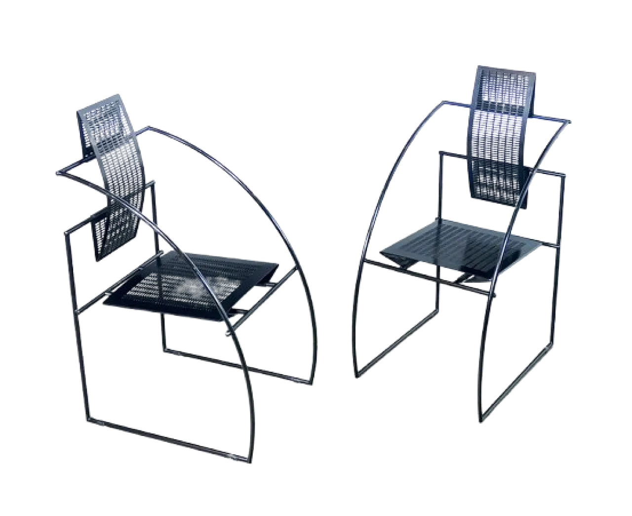 Pair of Quinta chairs by Mario Botta for Alias, 1980s 8