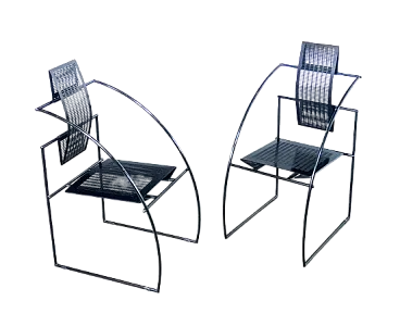 Pair of Quinta chairs by Mario Botta for Alias, 1980s