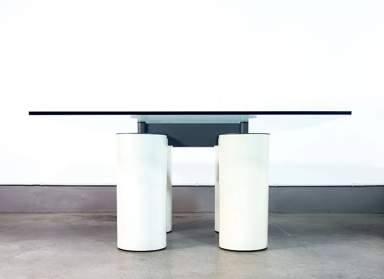 Serenissimo table by Lella & Massimo Vignelli for Acerbis, 1980s 4