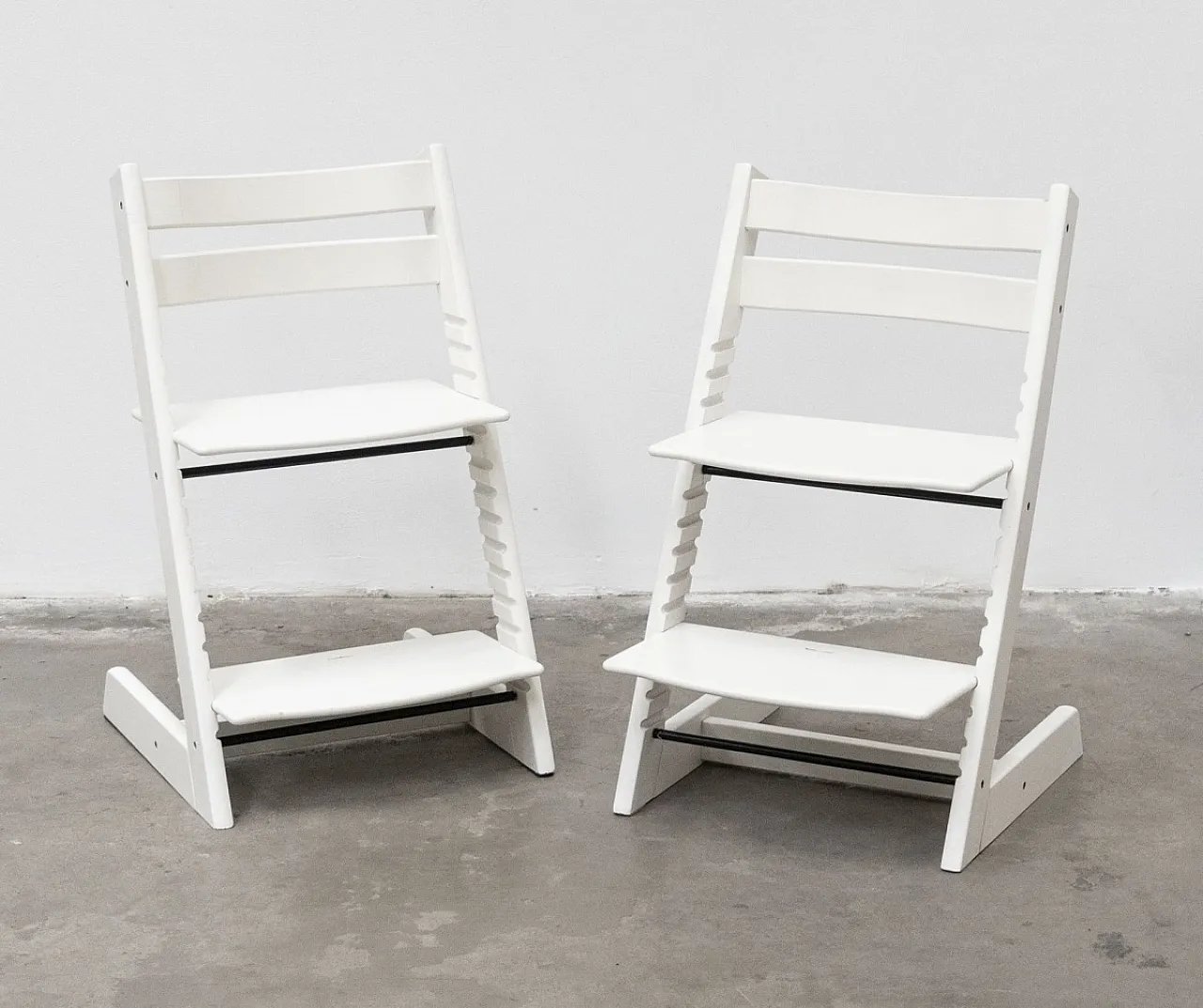 Pair of Tripp Trapp chairs by Peter Opsvik for Stokke, 20th century 1