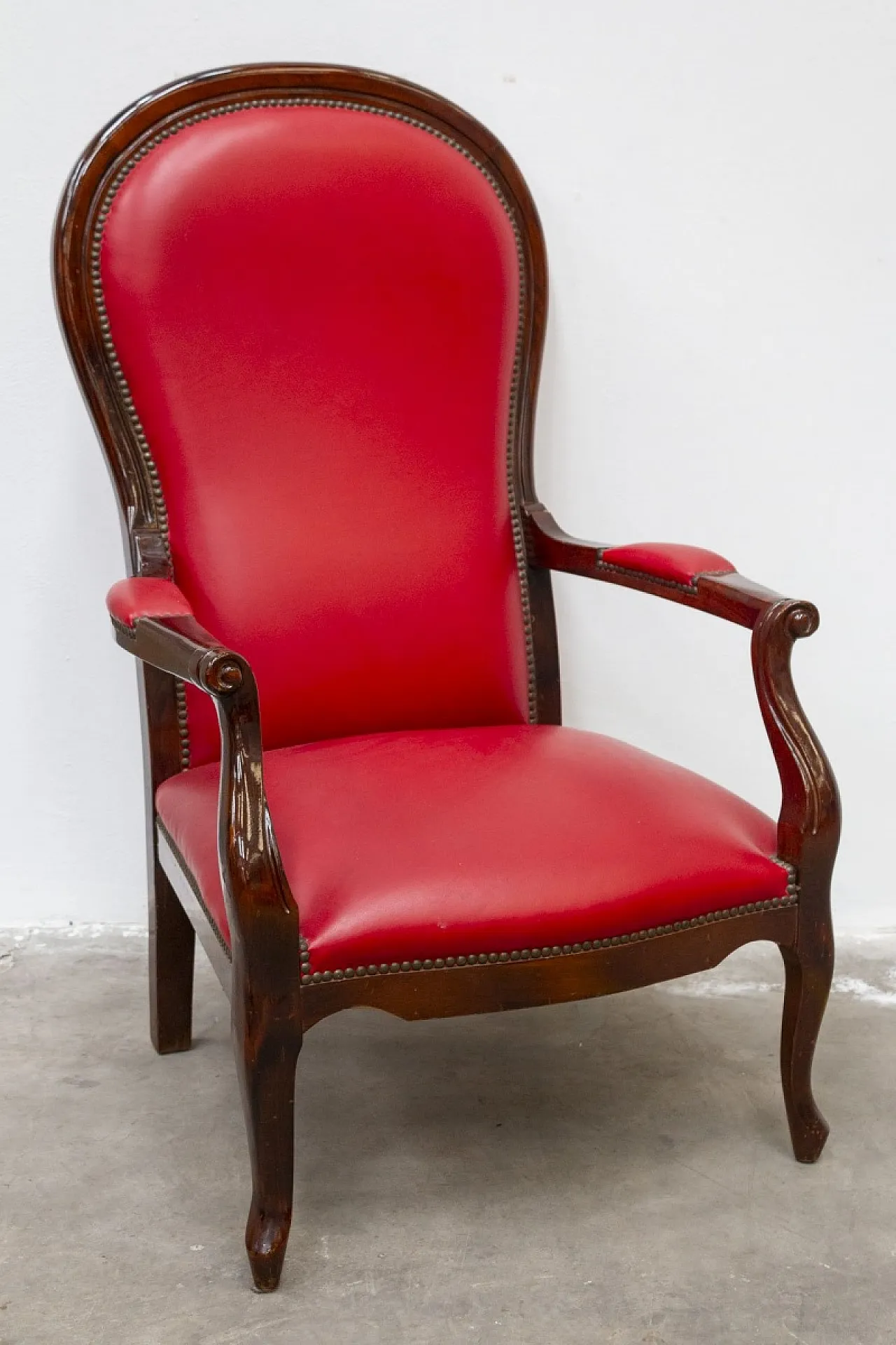 Louis-Philippe style beech wood armchair, 19th century 1