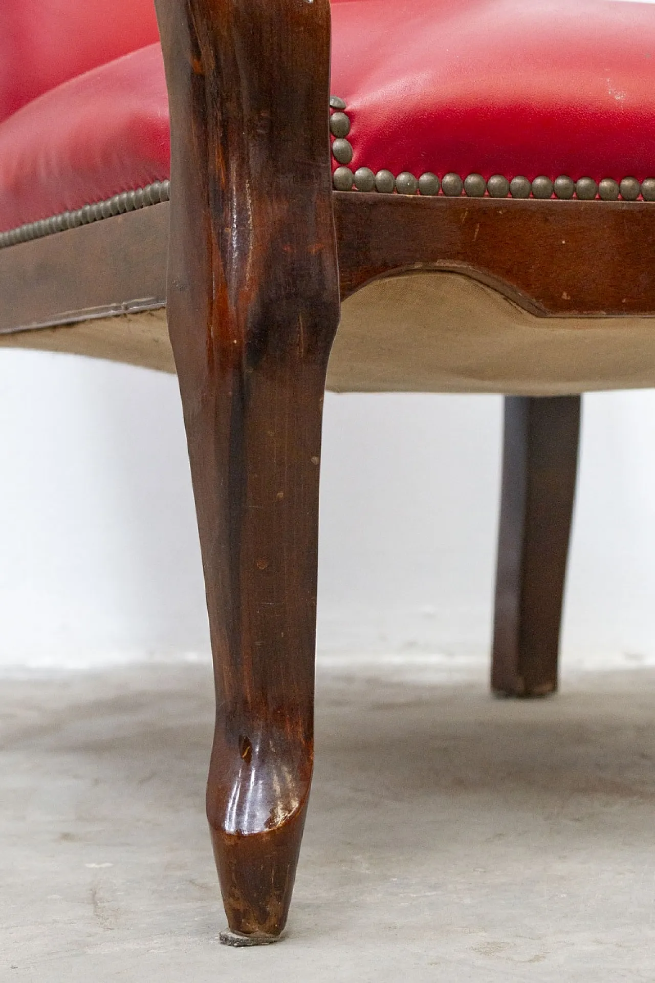 Louis-Philippe style beech wood armchair, 19th century 2