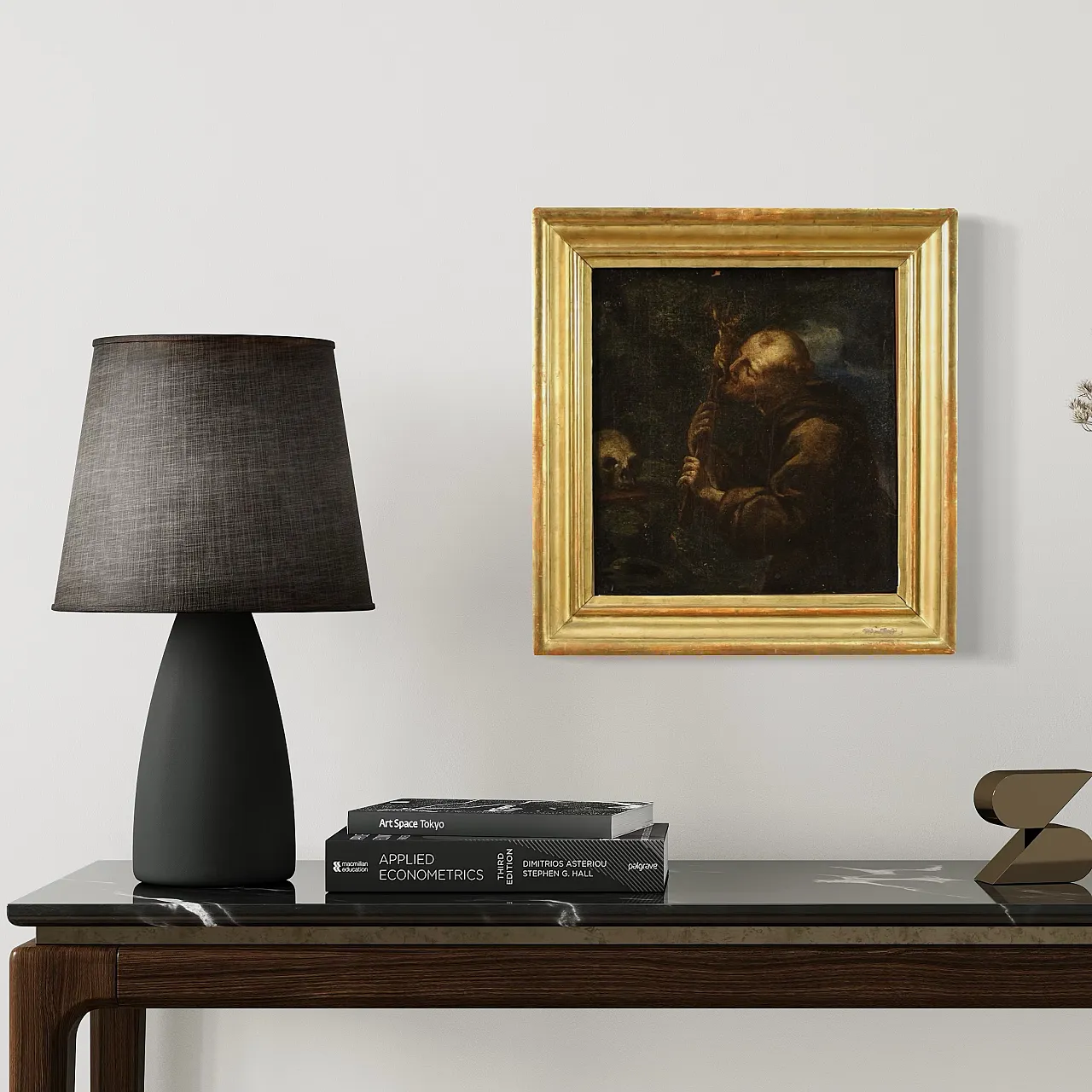 Spanish painting Saint Francis, 17th century 8