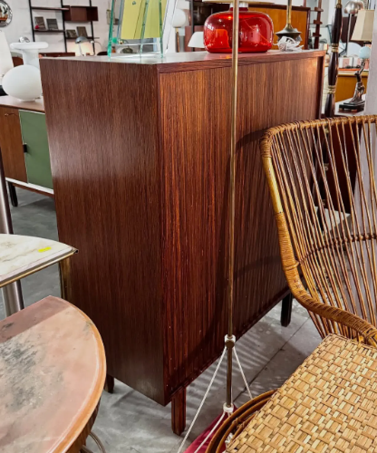Tall rosewood cabinet by George Coslin, 1960s 1
