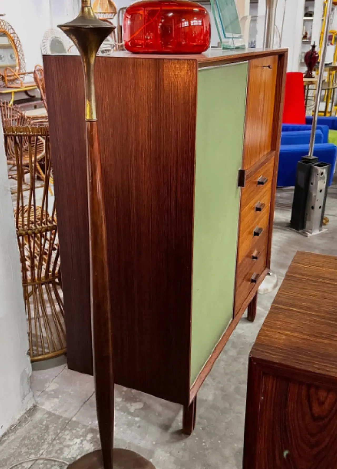 Tall rosewood cabinet by George Coslin, 1960s 2