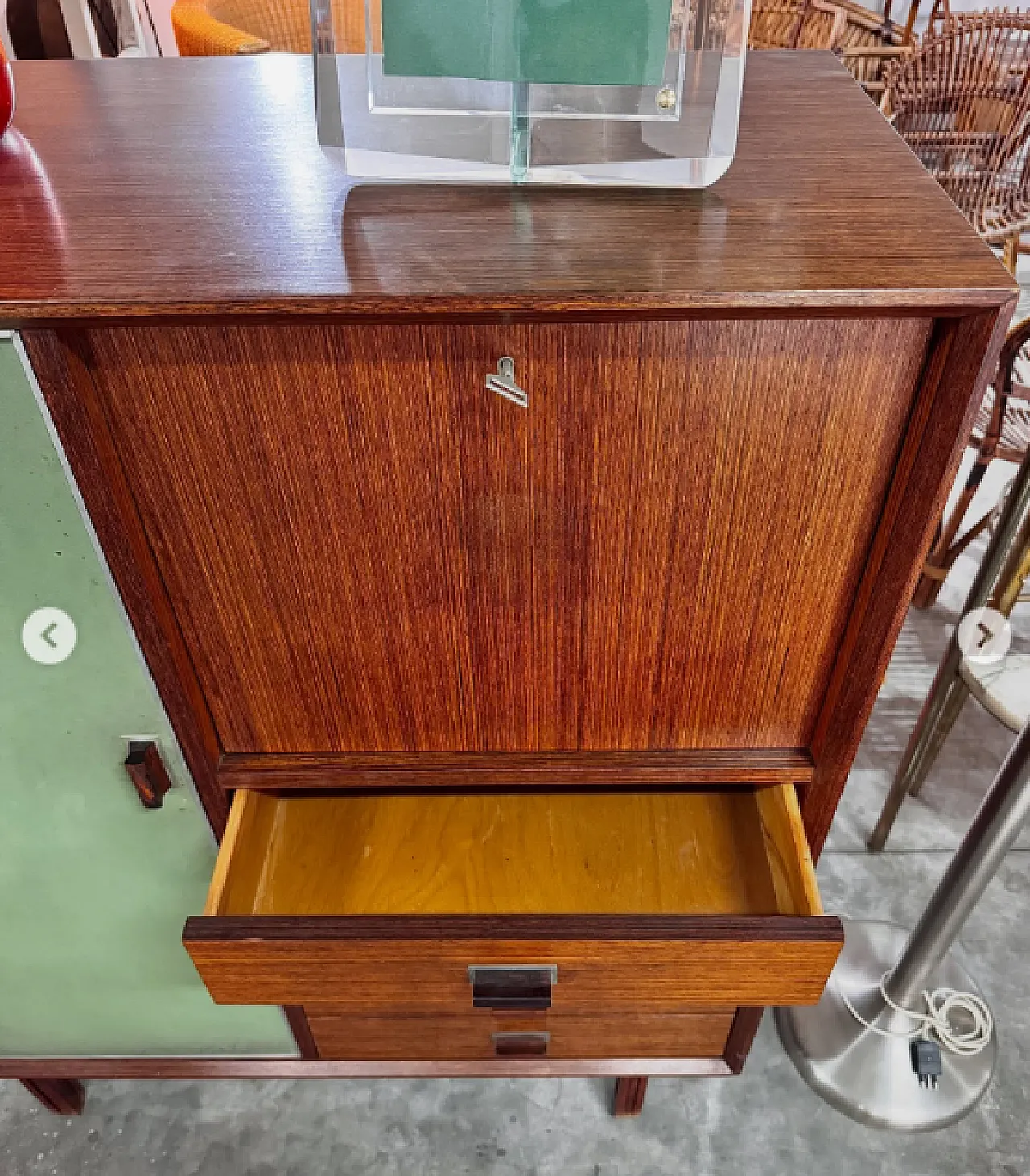 Tall rosewood cabinet by George Coslin, 1960s 4