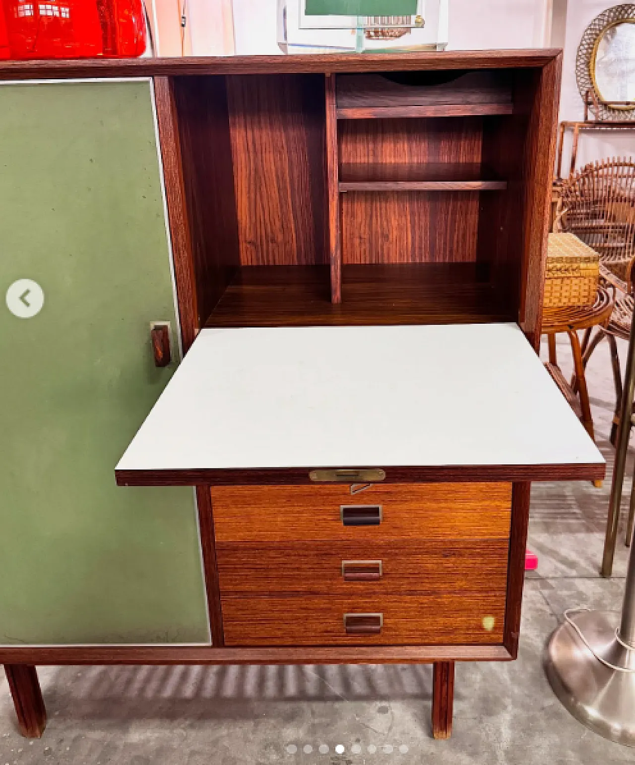 Tall rosewood cabinet by George Coslin, 1960s 5