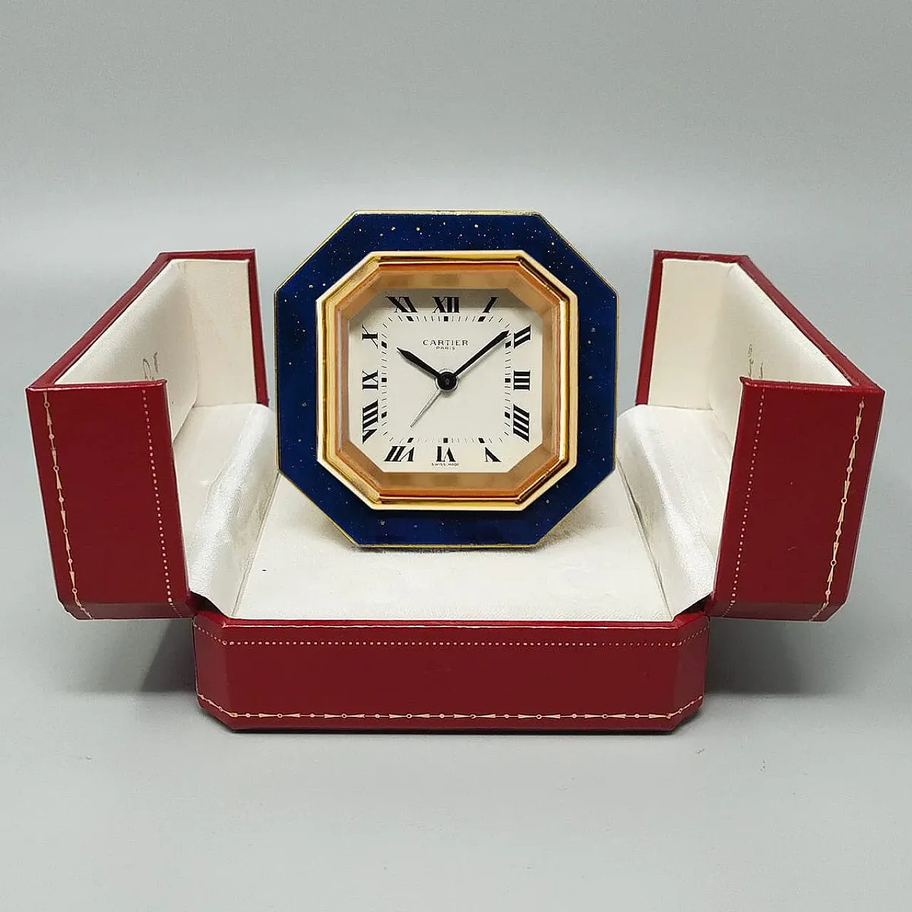 Cartier alarm clock pendulette, 1980s 3