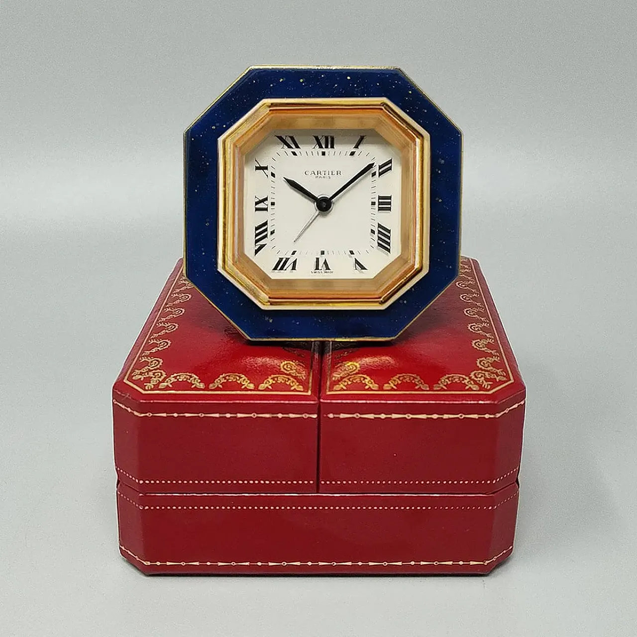 Cartier alarm clock pendulette, 1980s 4
