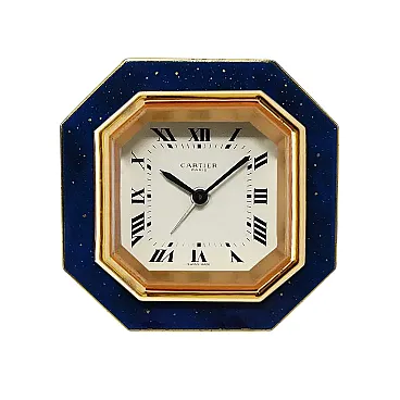 Cartier alarm clock pendulette, 1980s