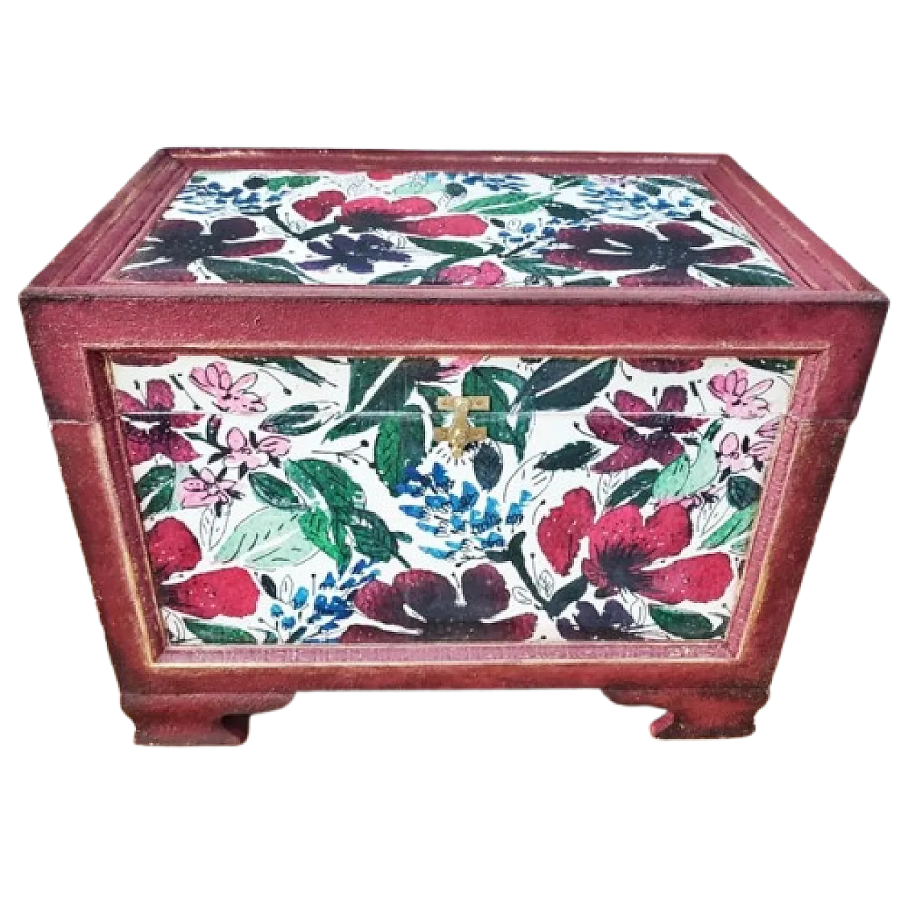 Bralia wooden trunk, 20th century 8