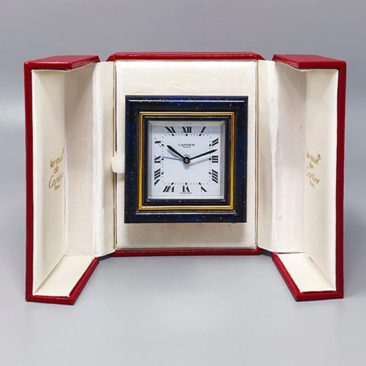 Cartier alarm clock pendulette, 1980s 3