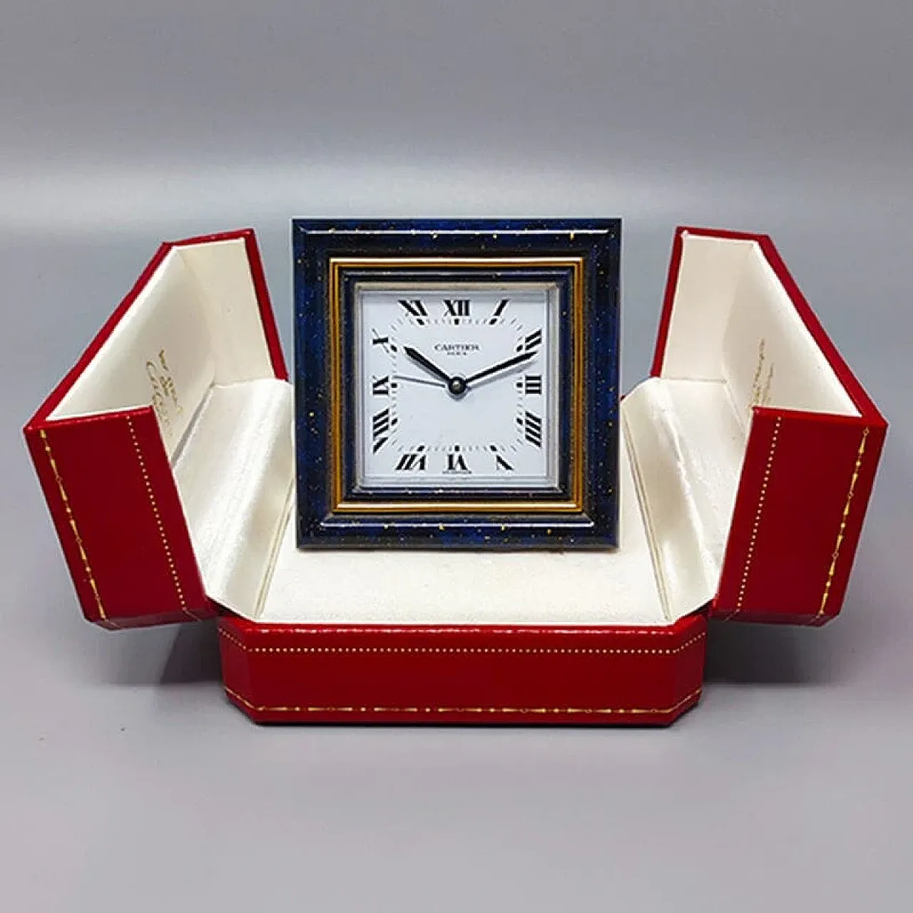 Cartier alarm clock pendulette, 1980s 4