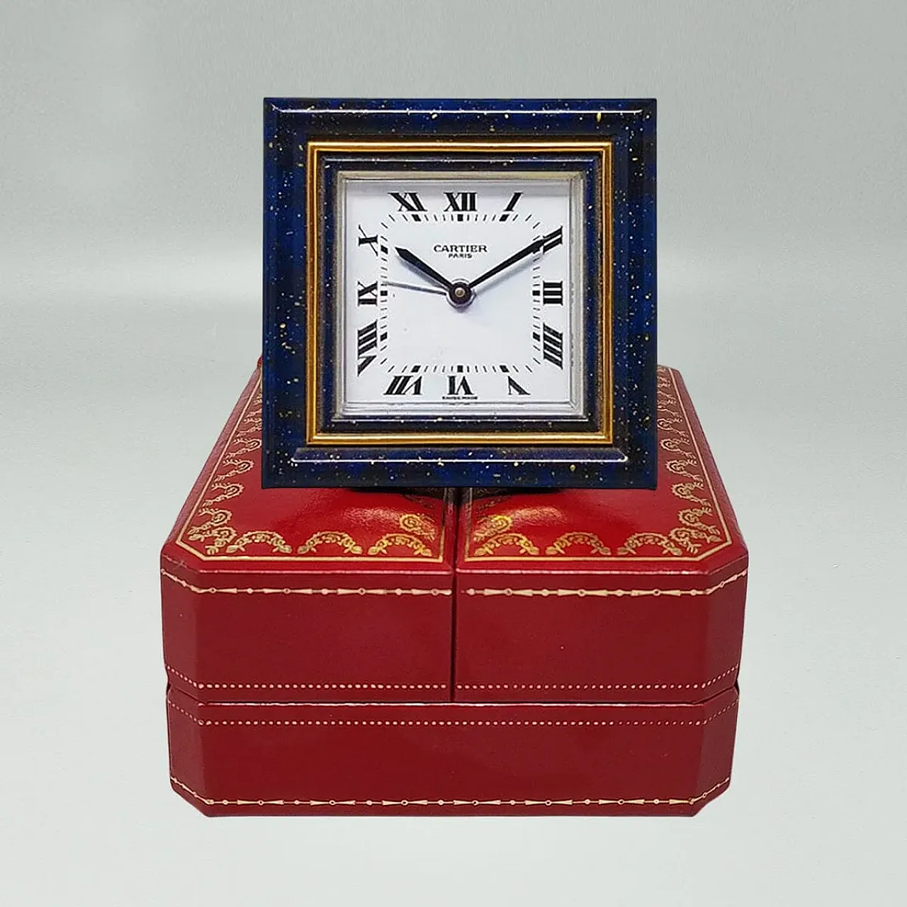 Cartier alarm clock pendulette, 1980s 5