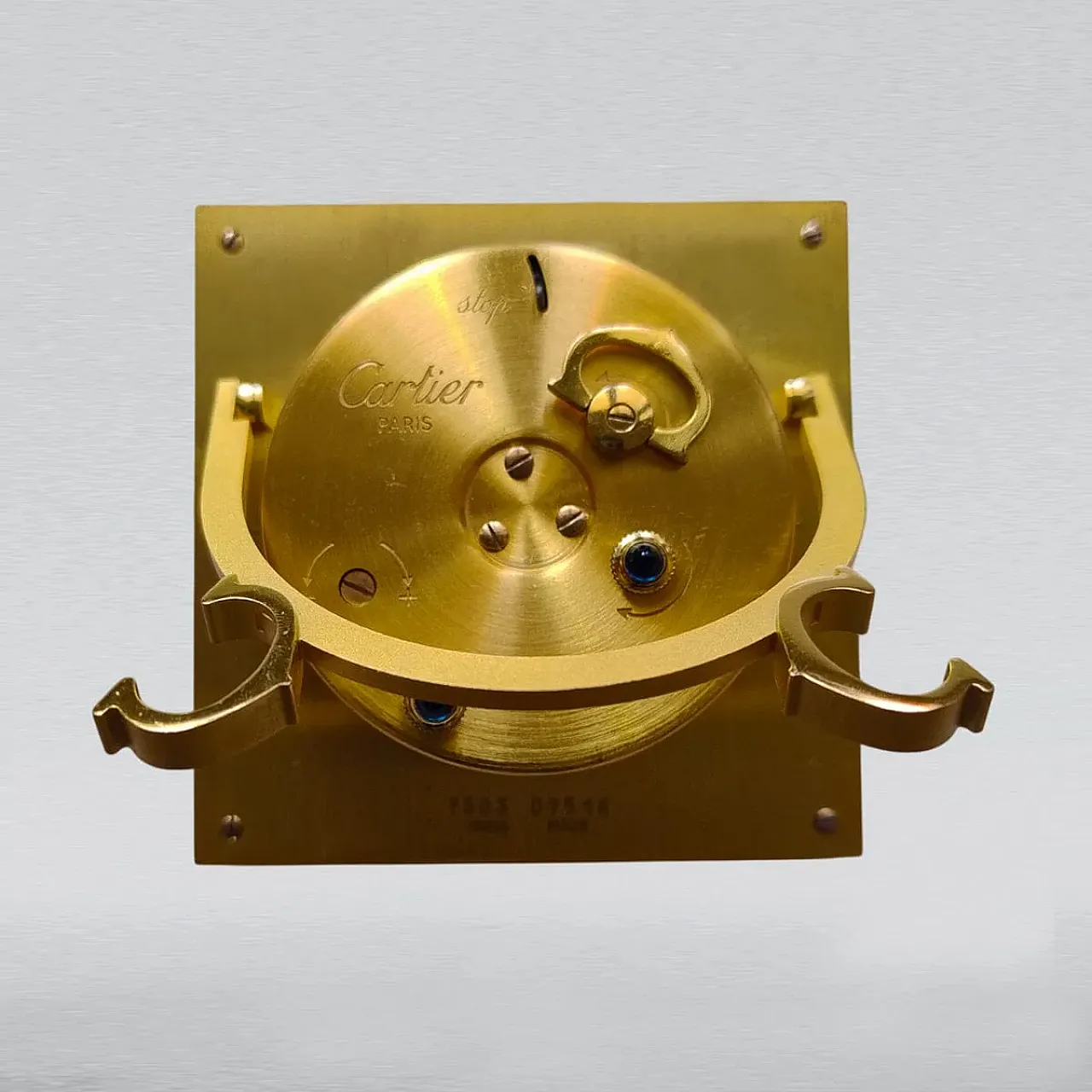 Cartier alarm clock pendulette, 1980s 6