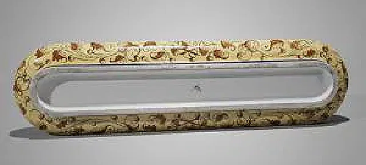 Vasca centrotavola in ceramica, primo '900 1