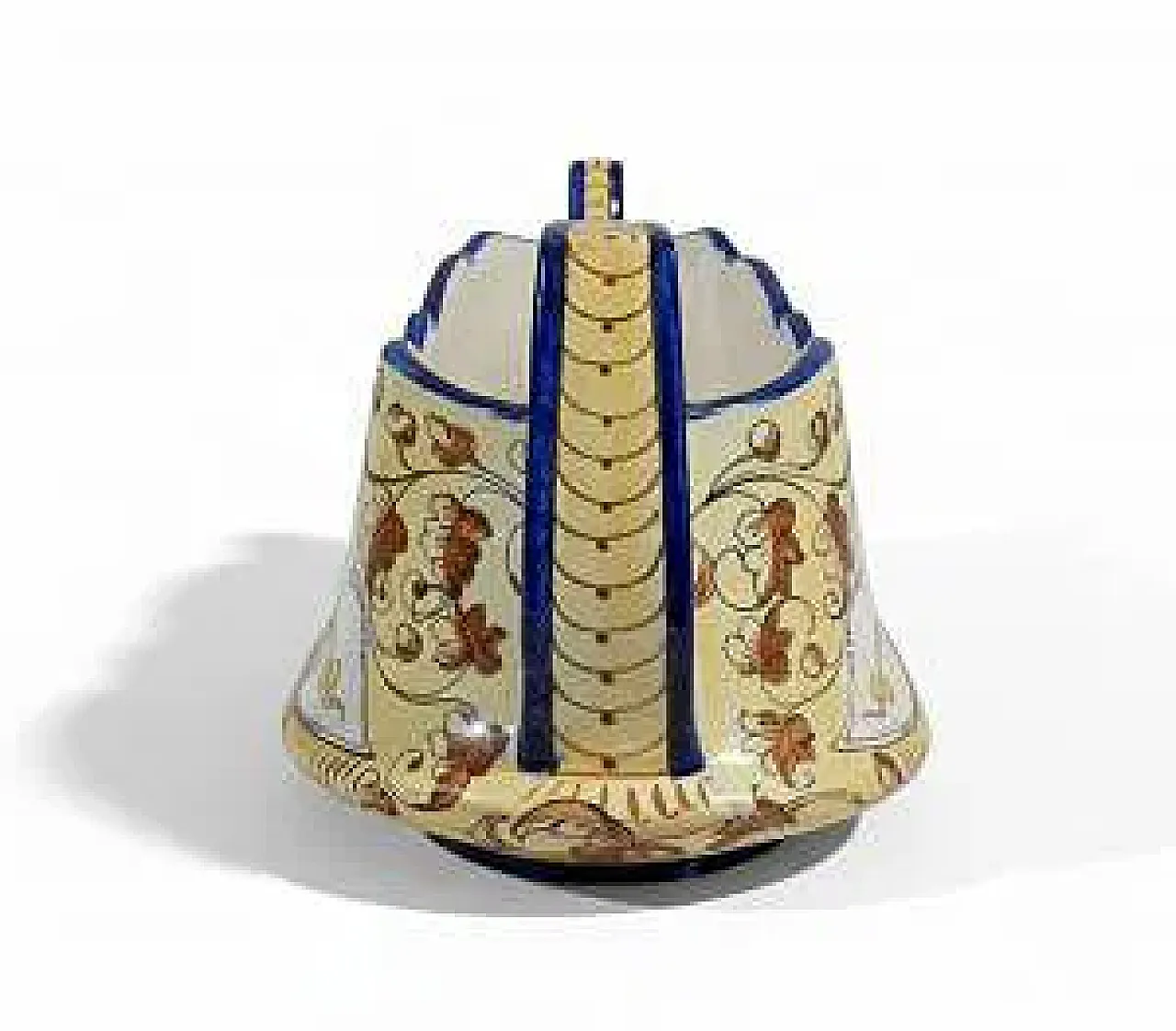 Vasca centrotavola in ceramica, primo '900 4