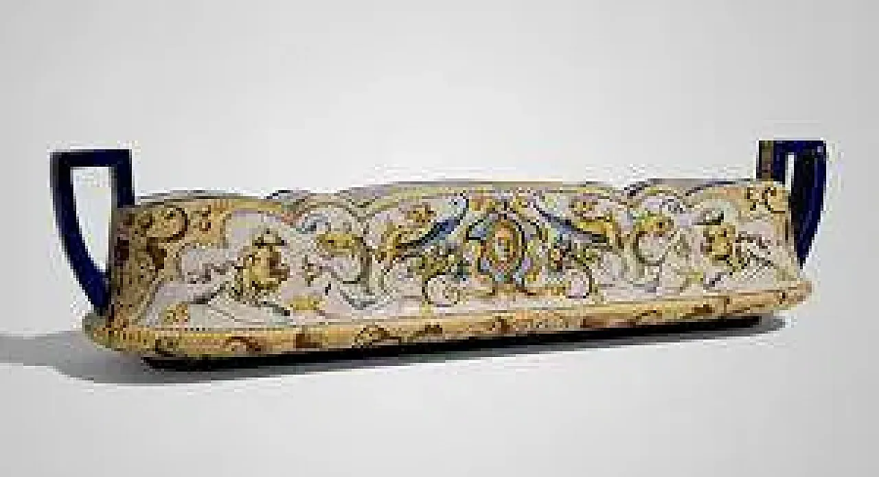 Vasca centrotavola in ceramica, primo '900 5