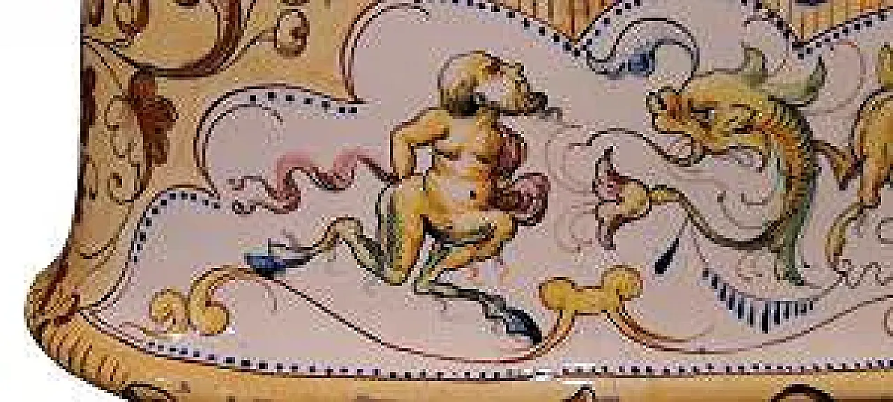 Vasca centrotavola in ceramica, primo '900 7