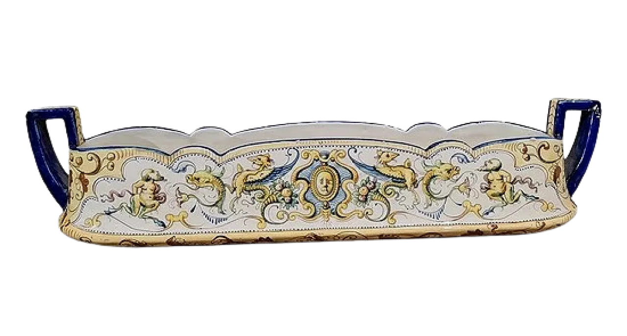 Vasca centrotavola in ceramica, primo '900 10