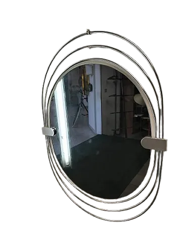 Specchio cromato di Sciolari, anni '70