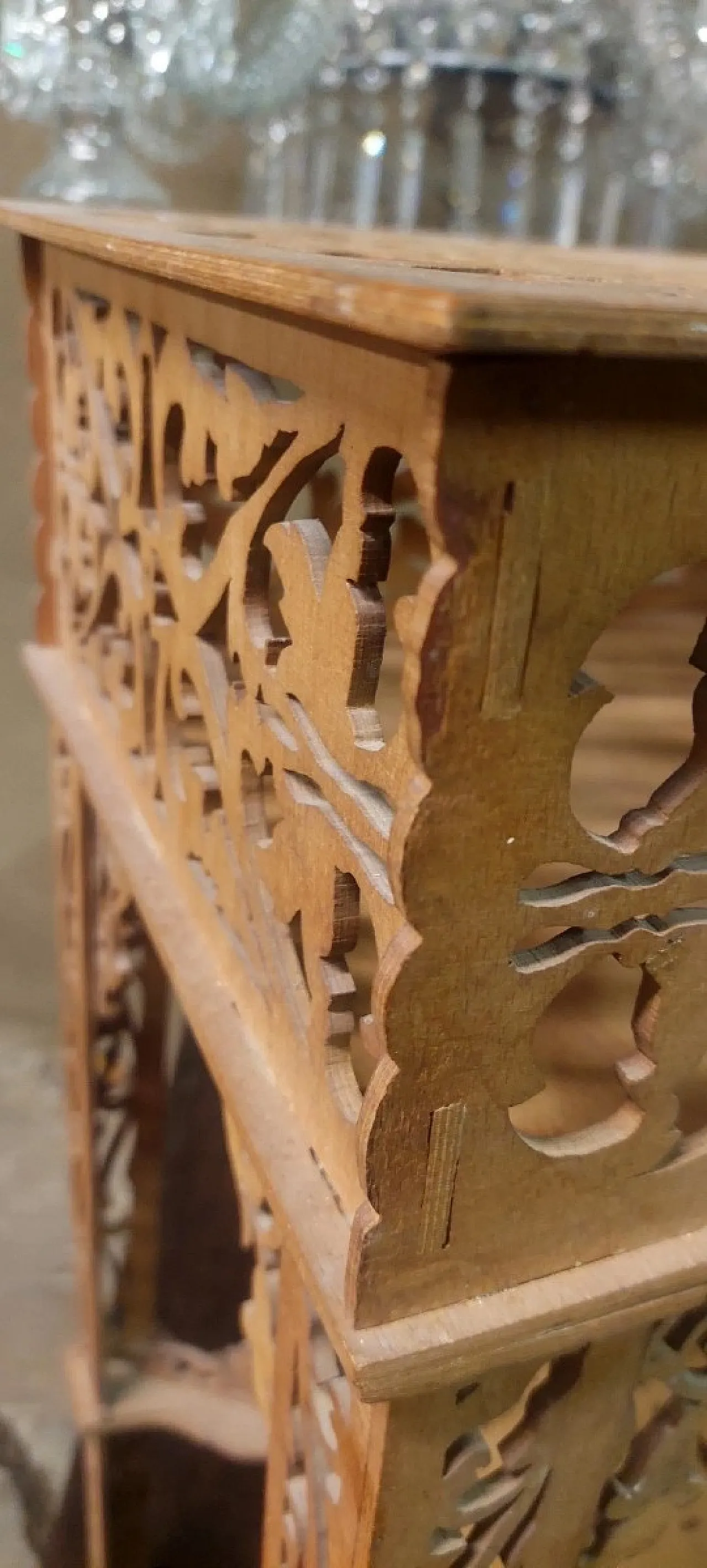 Lavoro in legno traforato di Carlo Amati, primo '900 2